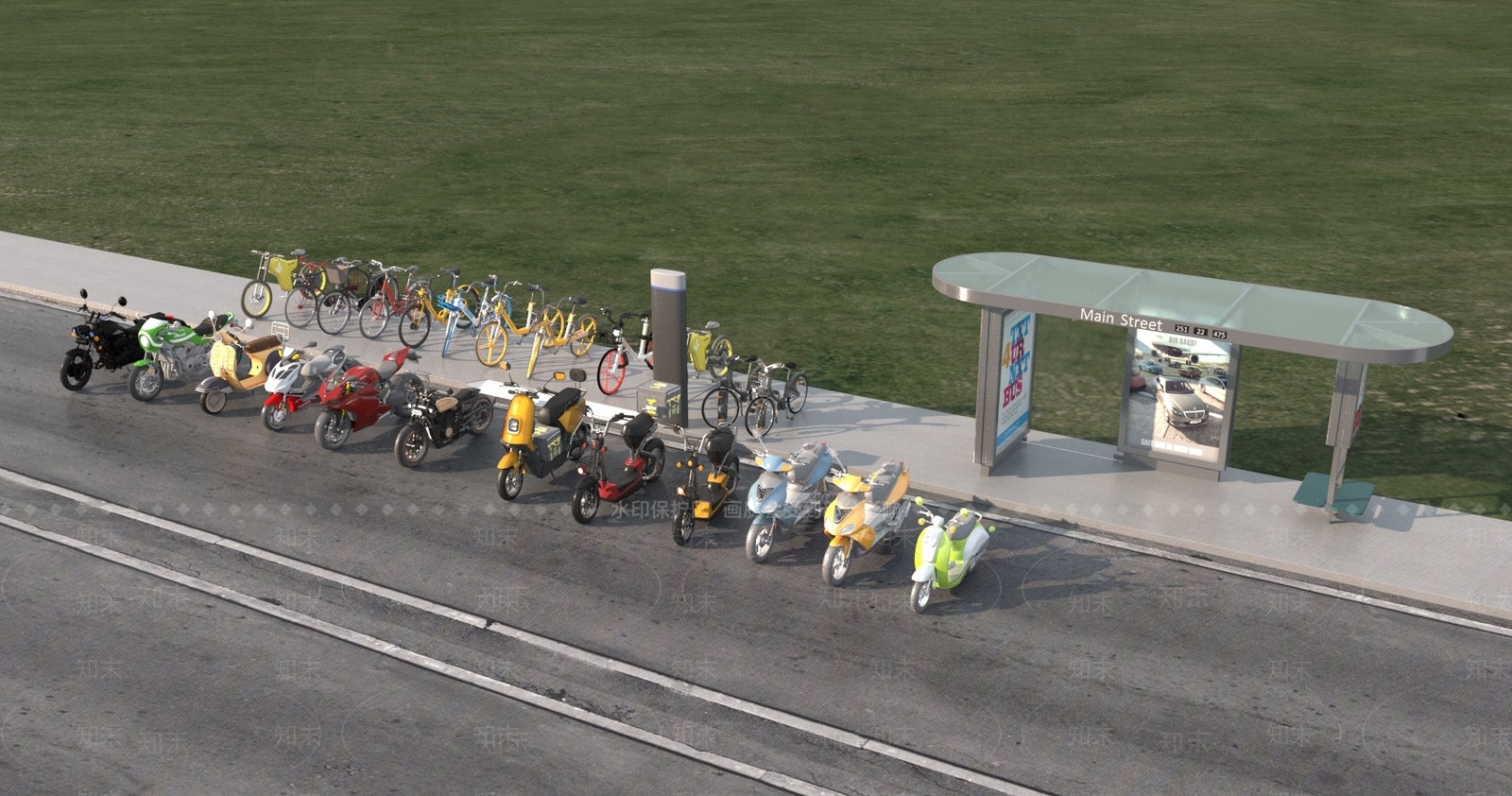 摩托车3D模型下载【ID:1172266109】