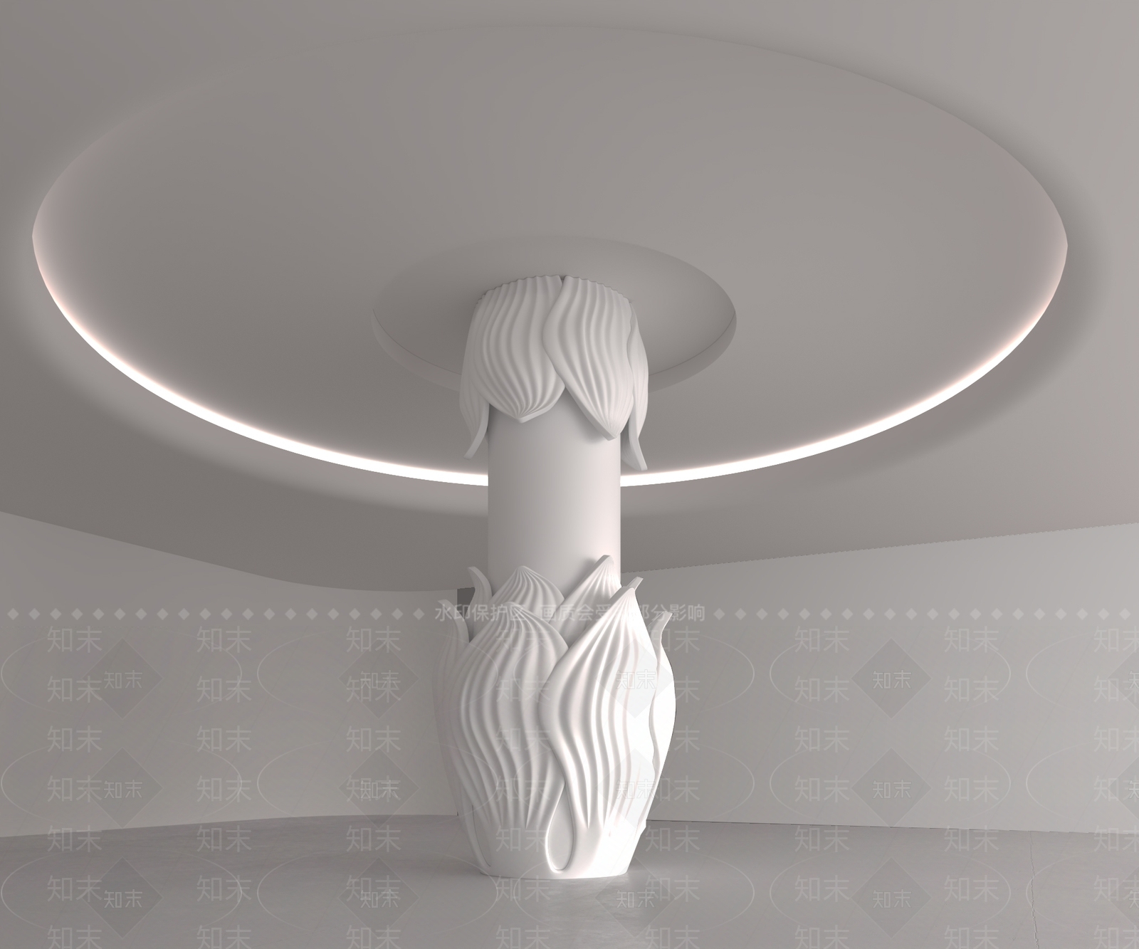 现代柱子3D模型下载【ID:1172279025】