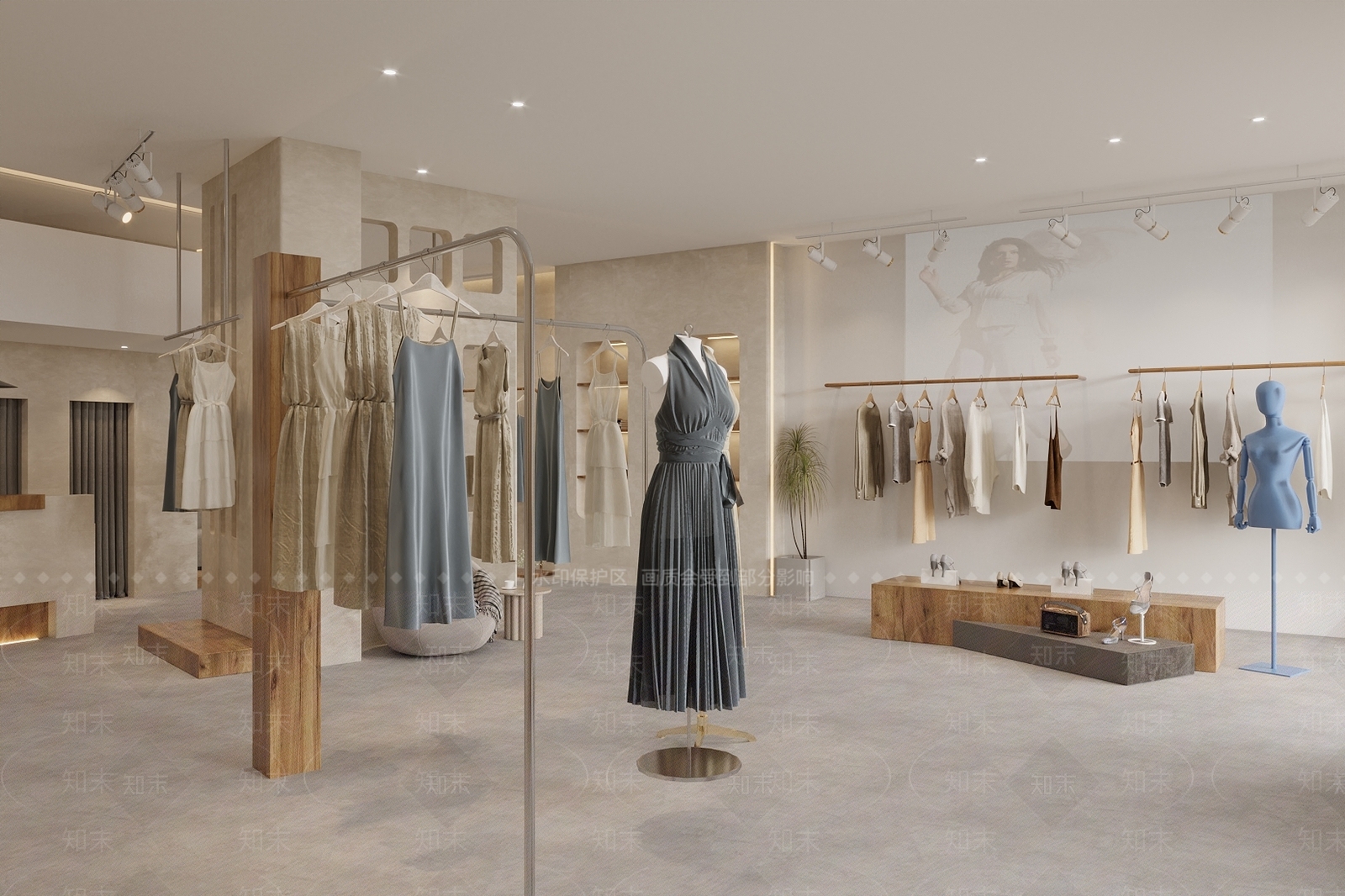 现代服装店3D模型下载【ID:1172285755】