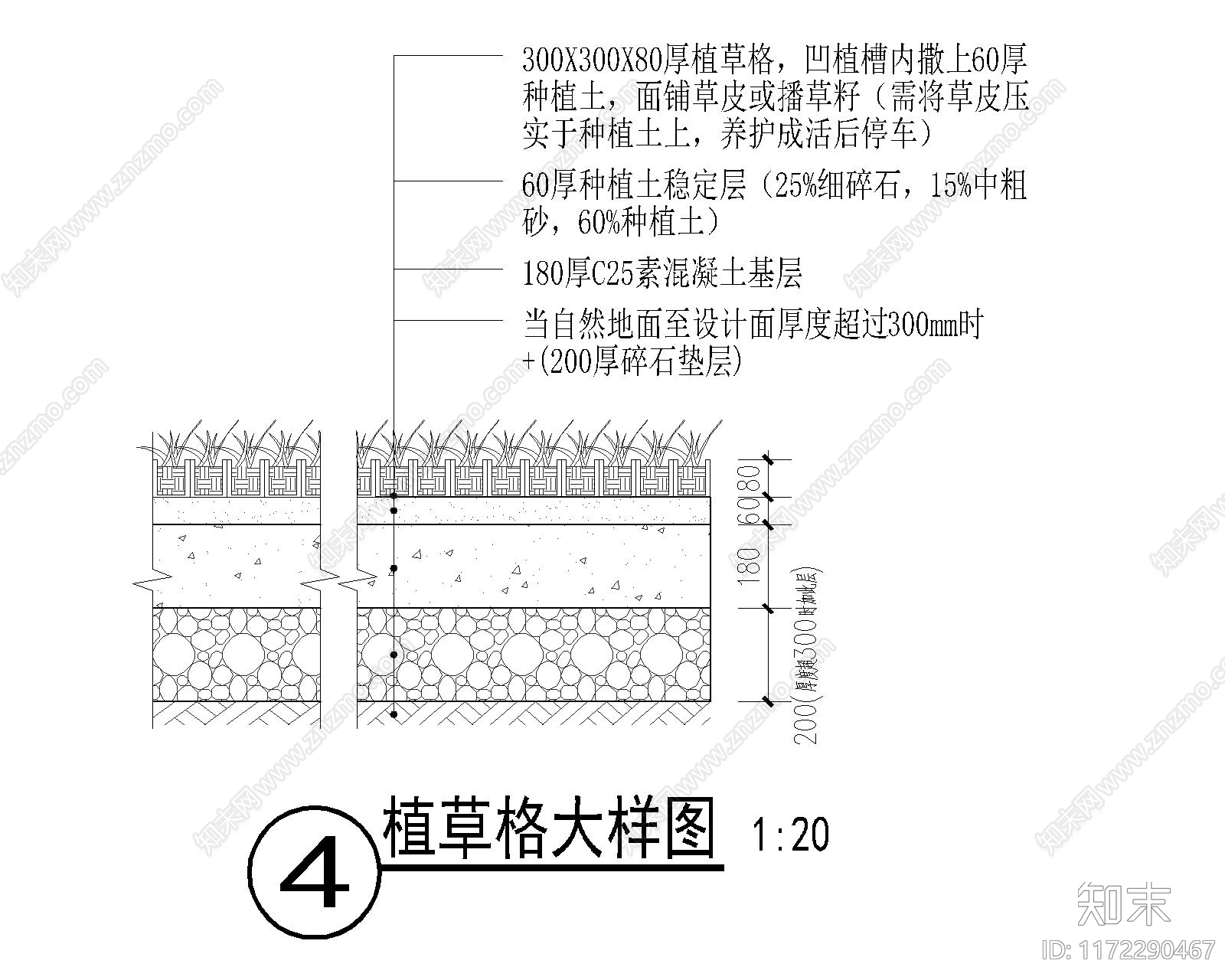 景观节点cad施工图下载【ID:1172290467】