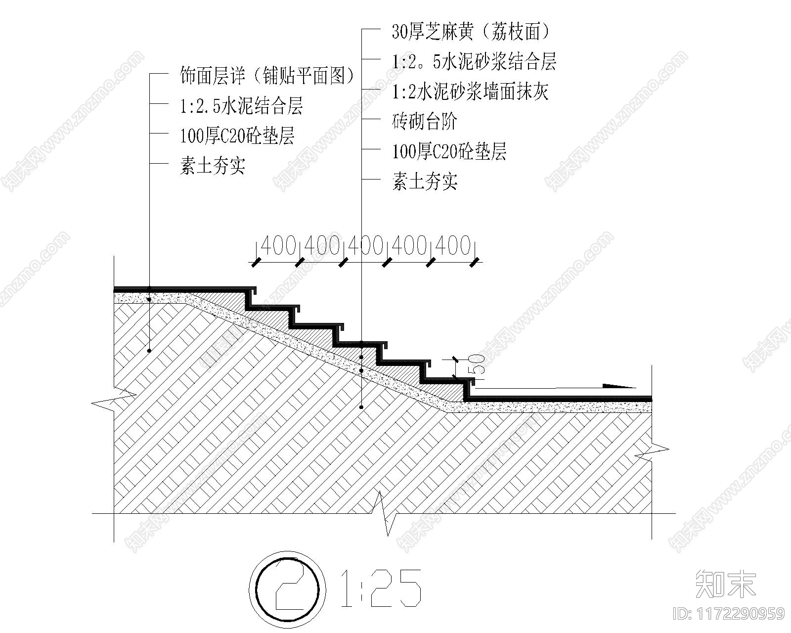 景观节点cad施工图下载【ID:1172290959】