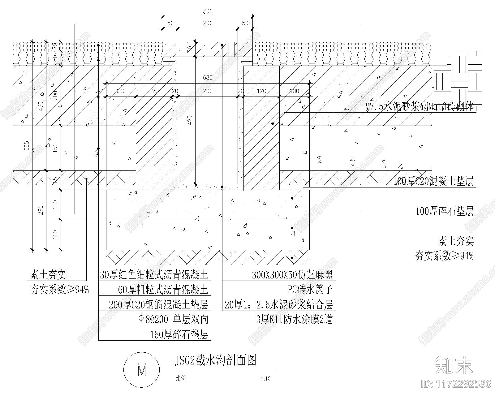 景观节点cad施工图下载【ID:1172292536】