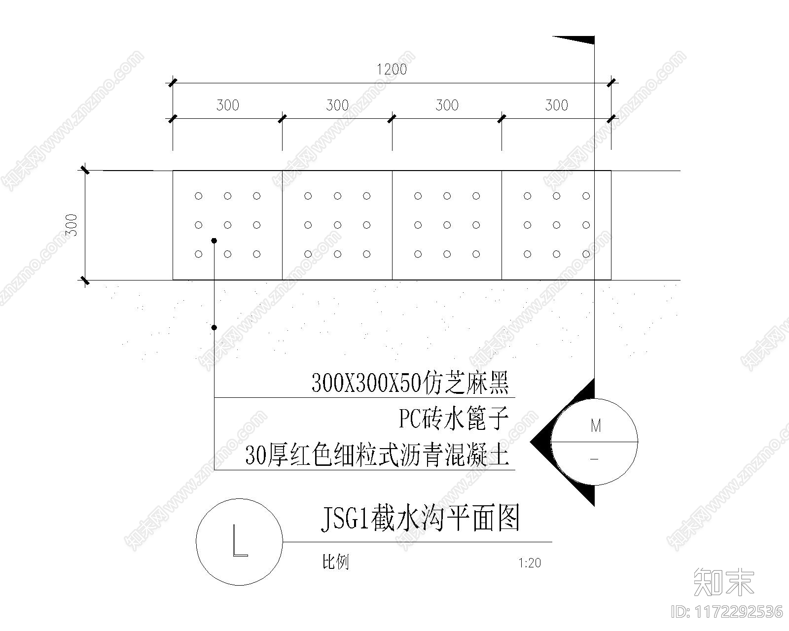 景观节点cad施工图下载【ID:1172292536】