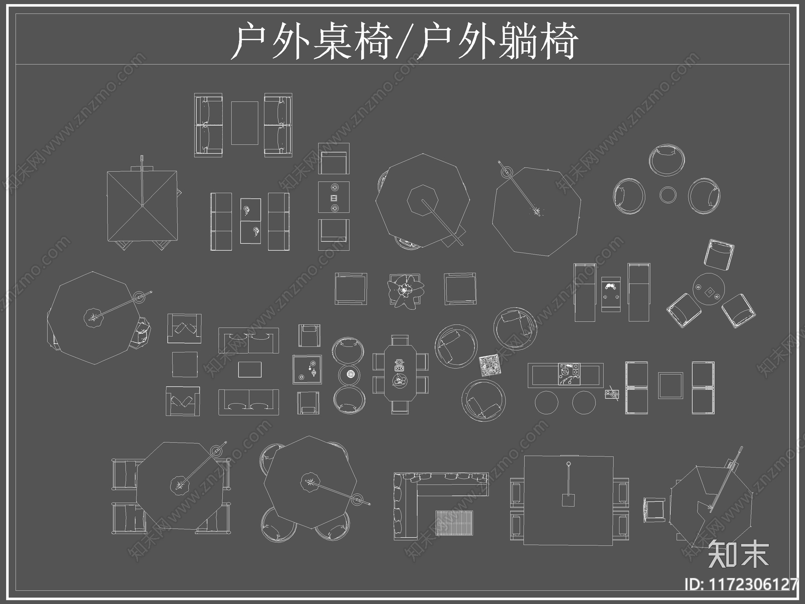 现代桌椅施工图下载【ID:1172306127】