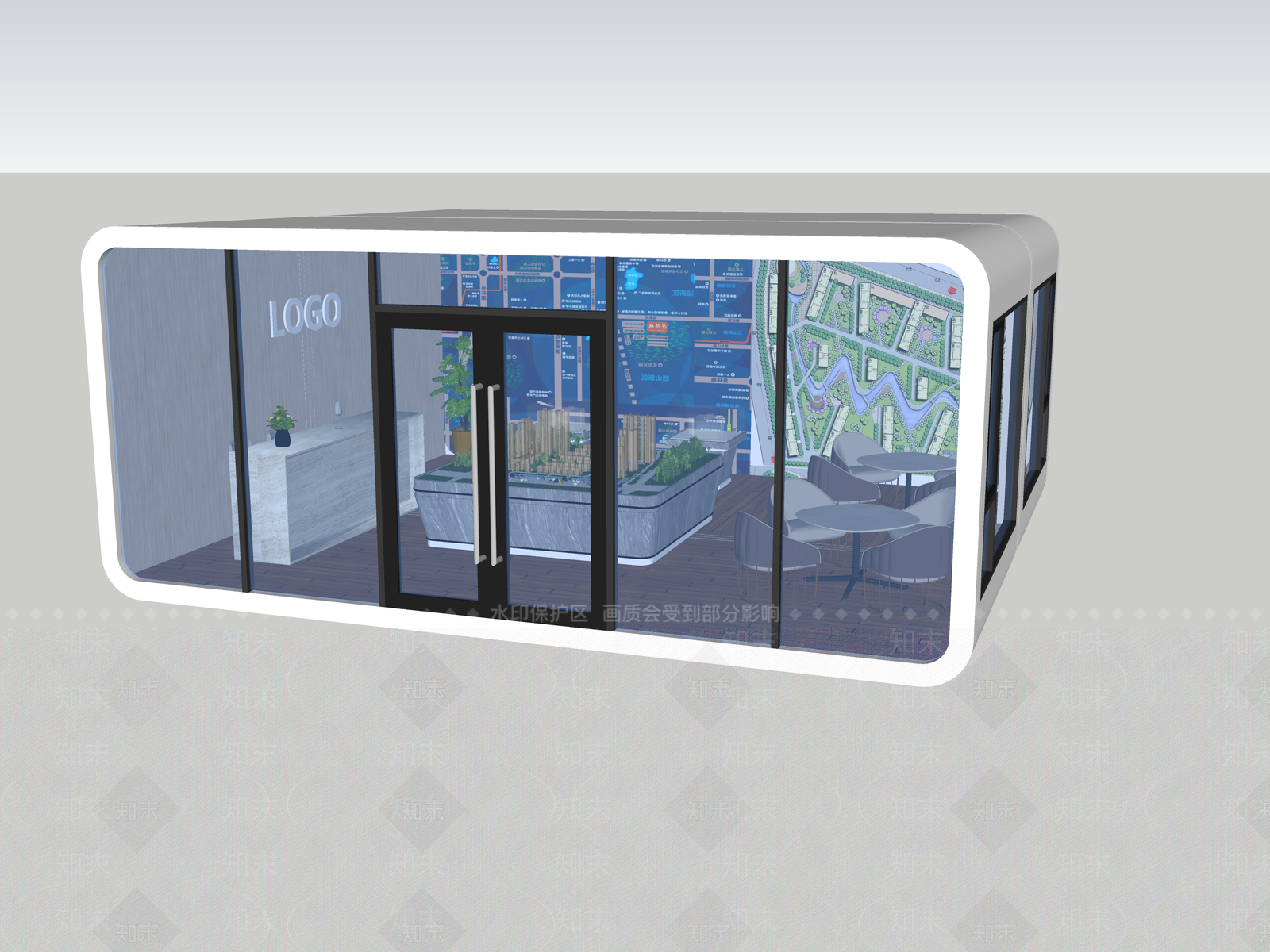 现代简约其他公共建筑SU模型下载【ID:1172308543】