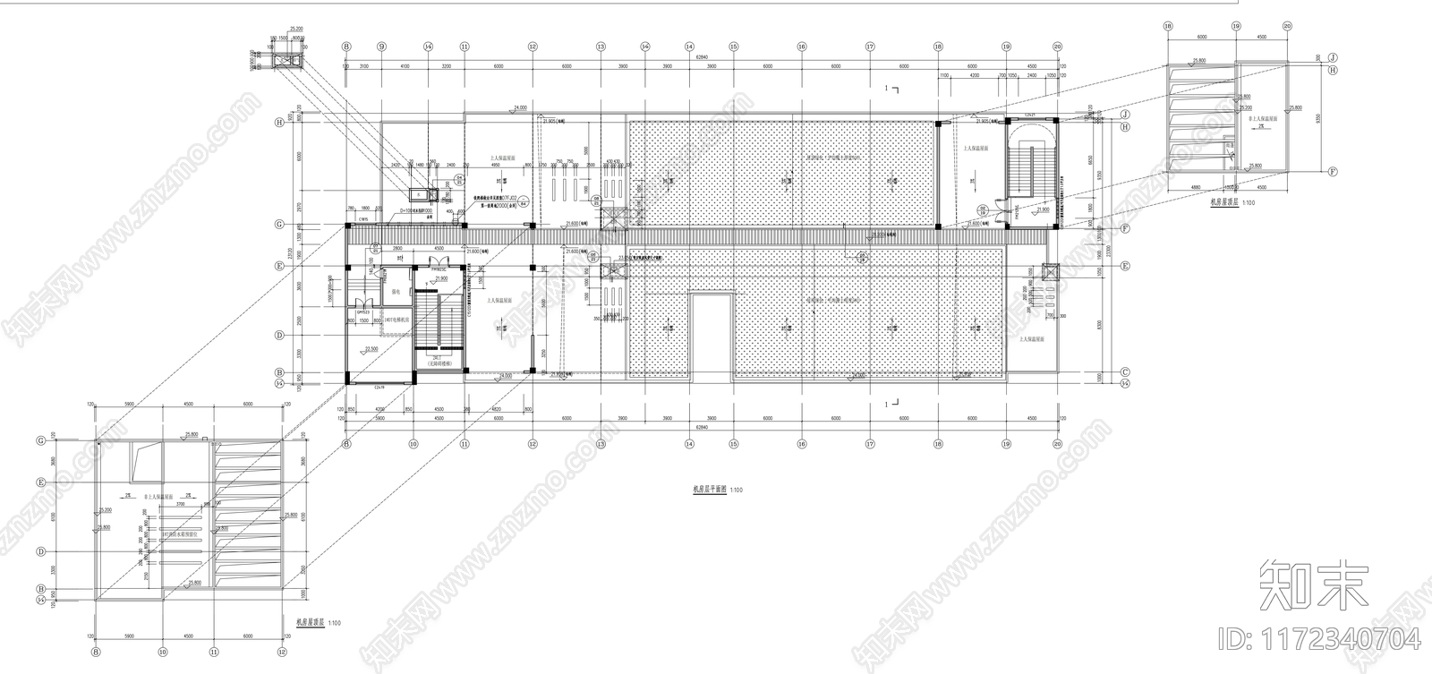 现代学校建筑cad施工图下载【ID:1172340704】