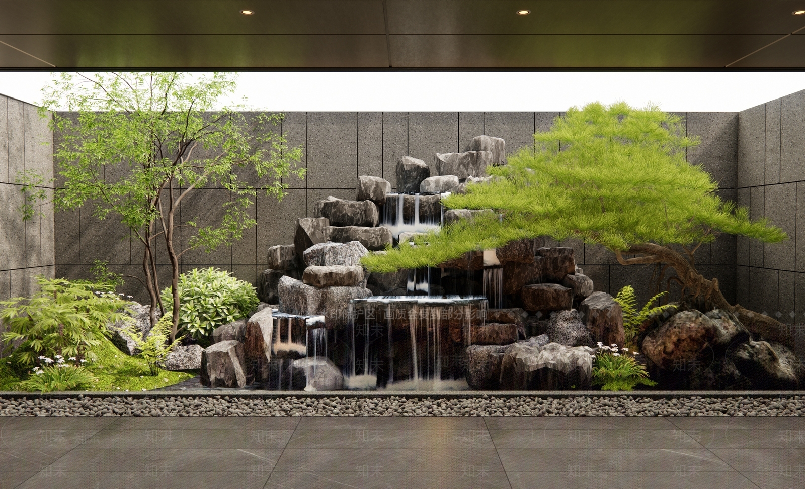 现代水景SU模型下载【ID:1172336095】