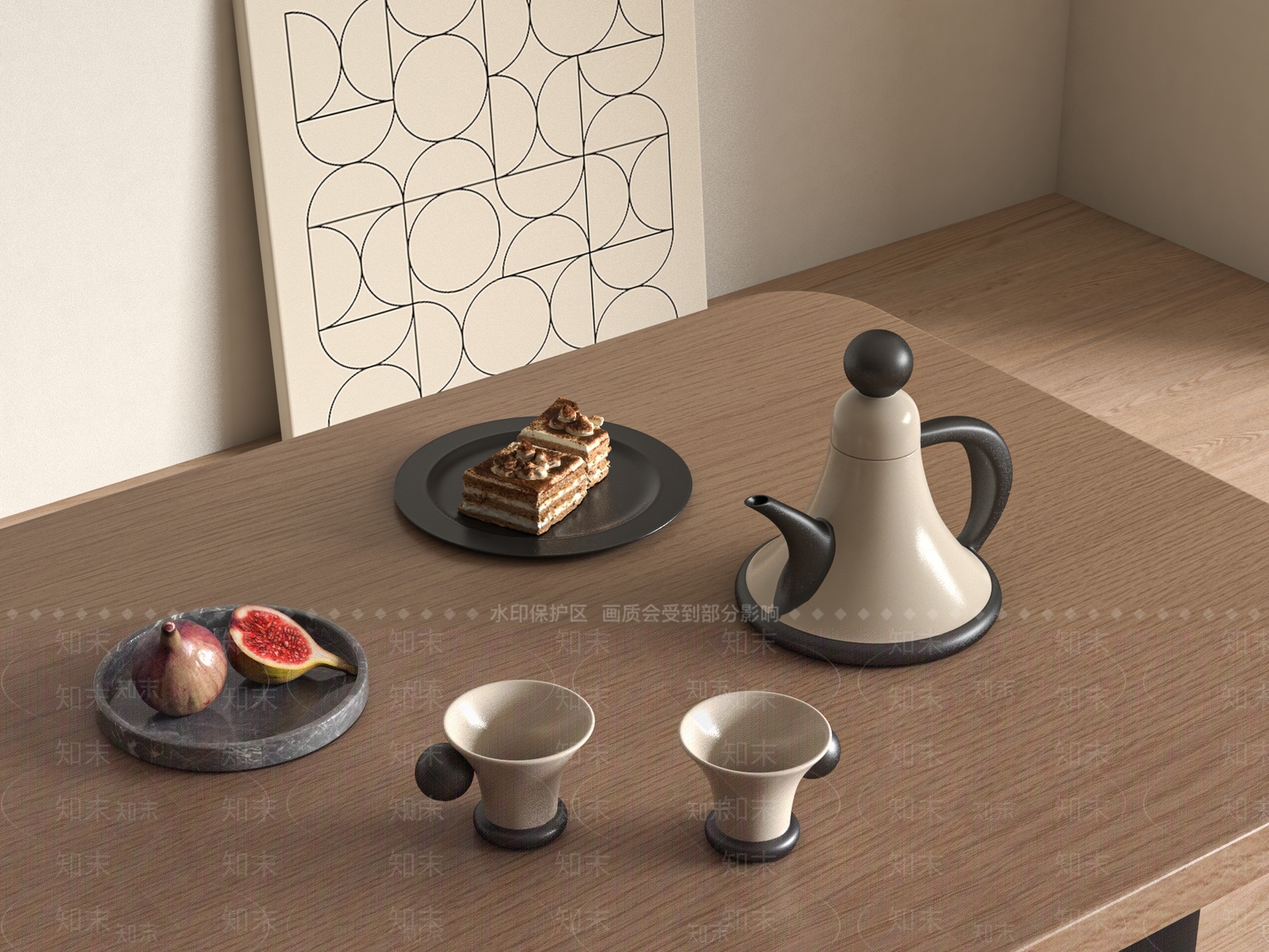 茶具3D模型下载【ID:1172341328】