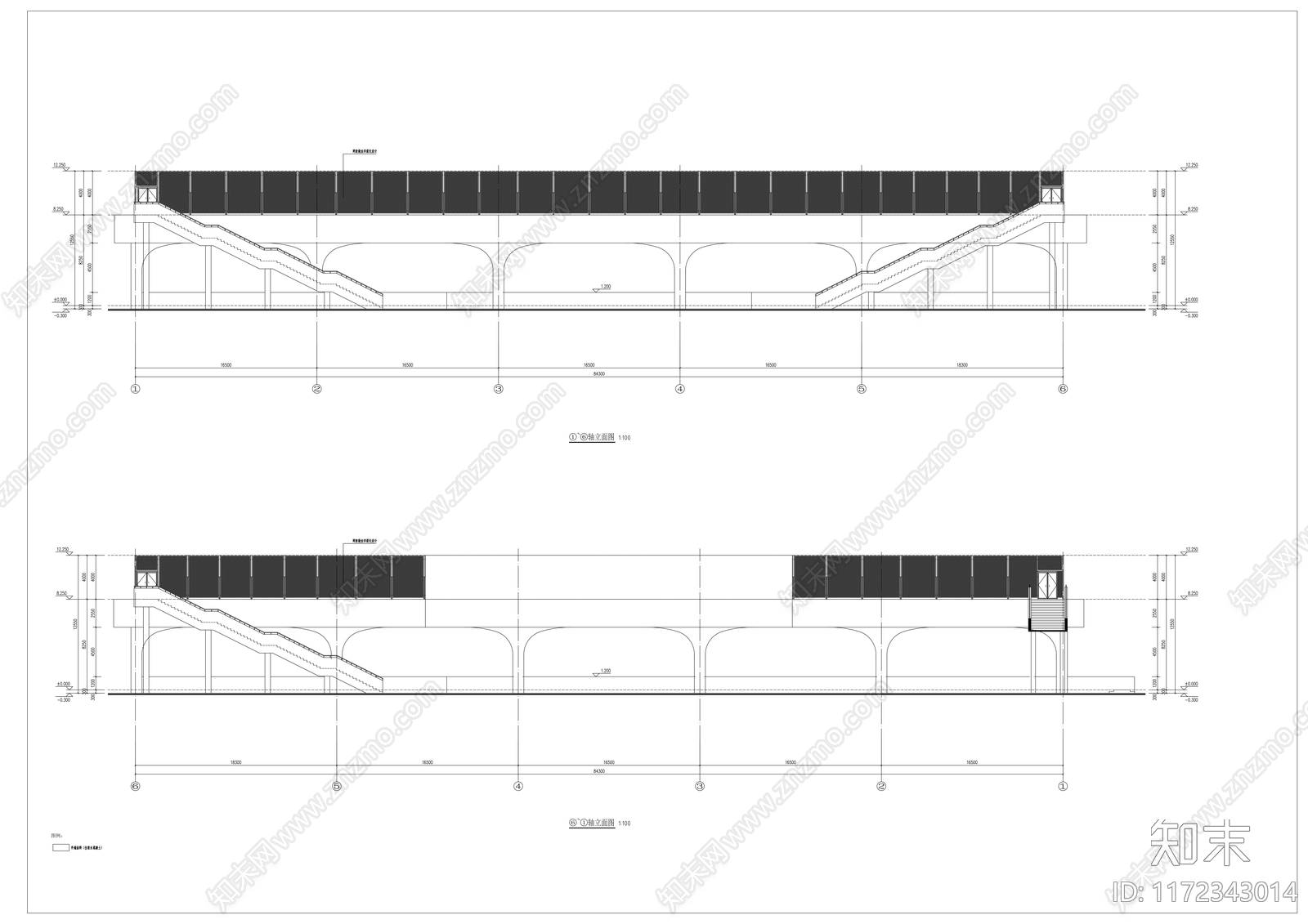 现代学校建筑施工图下载【ID:1172343014】