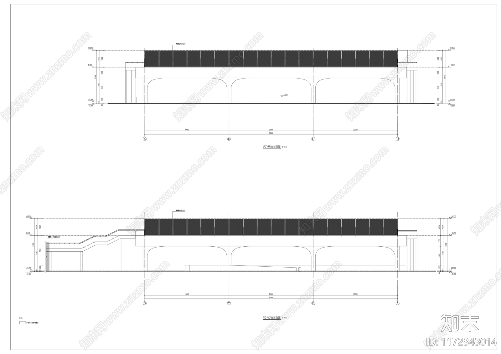 现代学校建筑施工图下载【ID:1172343014】