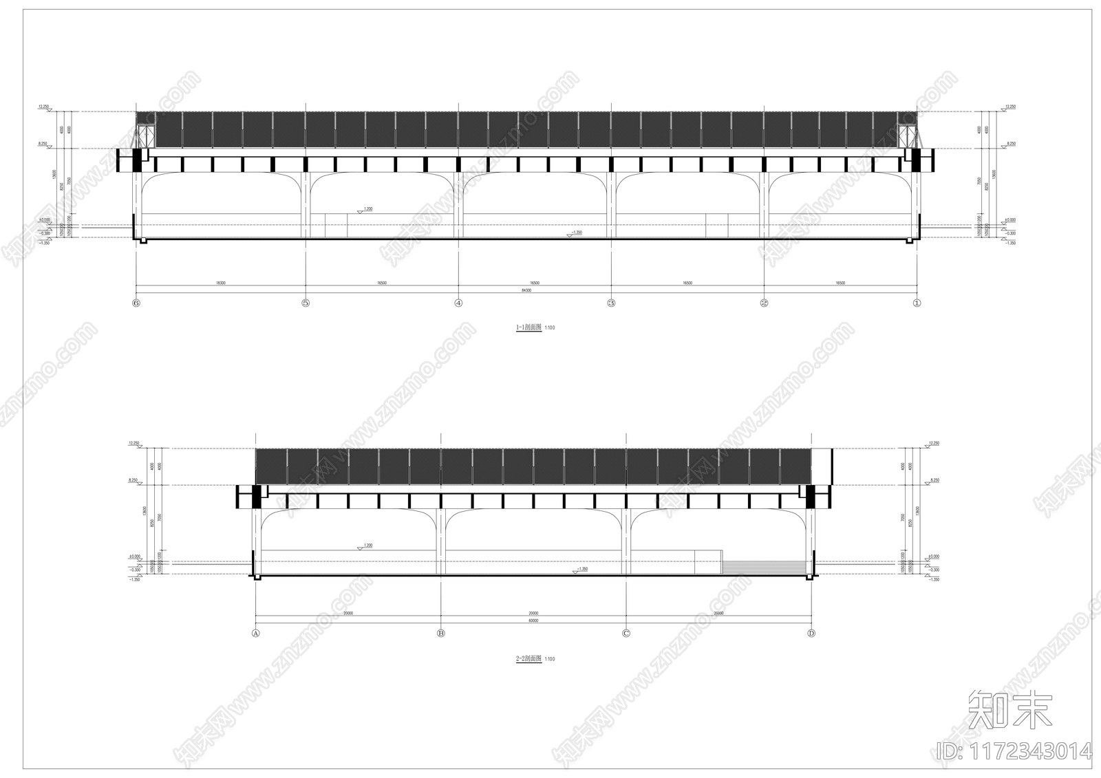 现代学校建筑施工图下载【ID:1172343014】