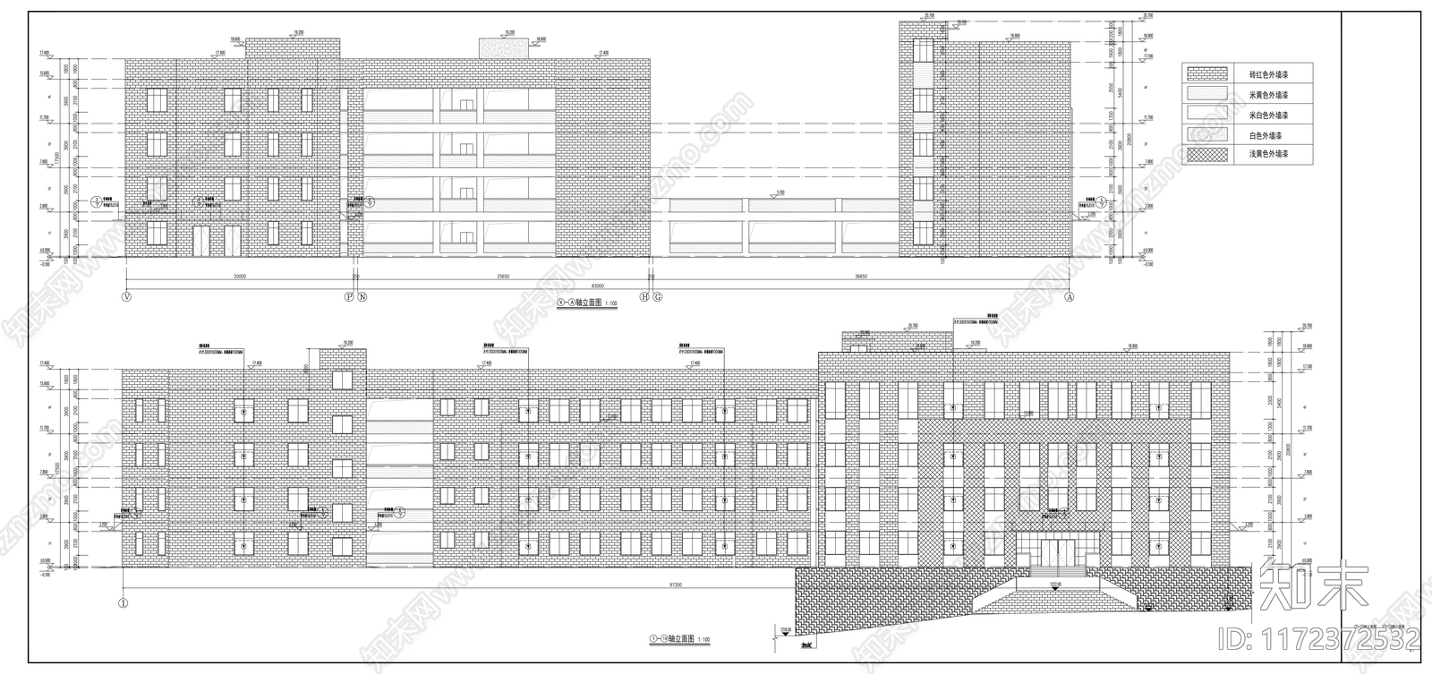 现代学校建筑cad施工图下载【ID:1172372532】