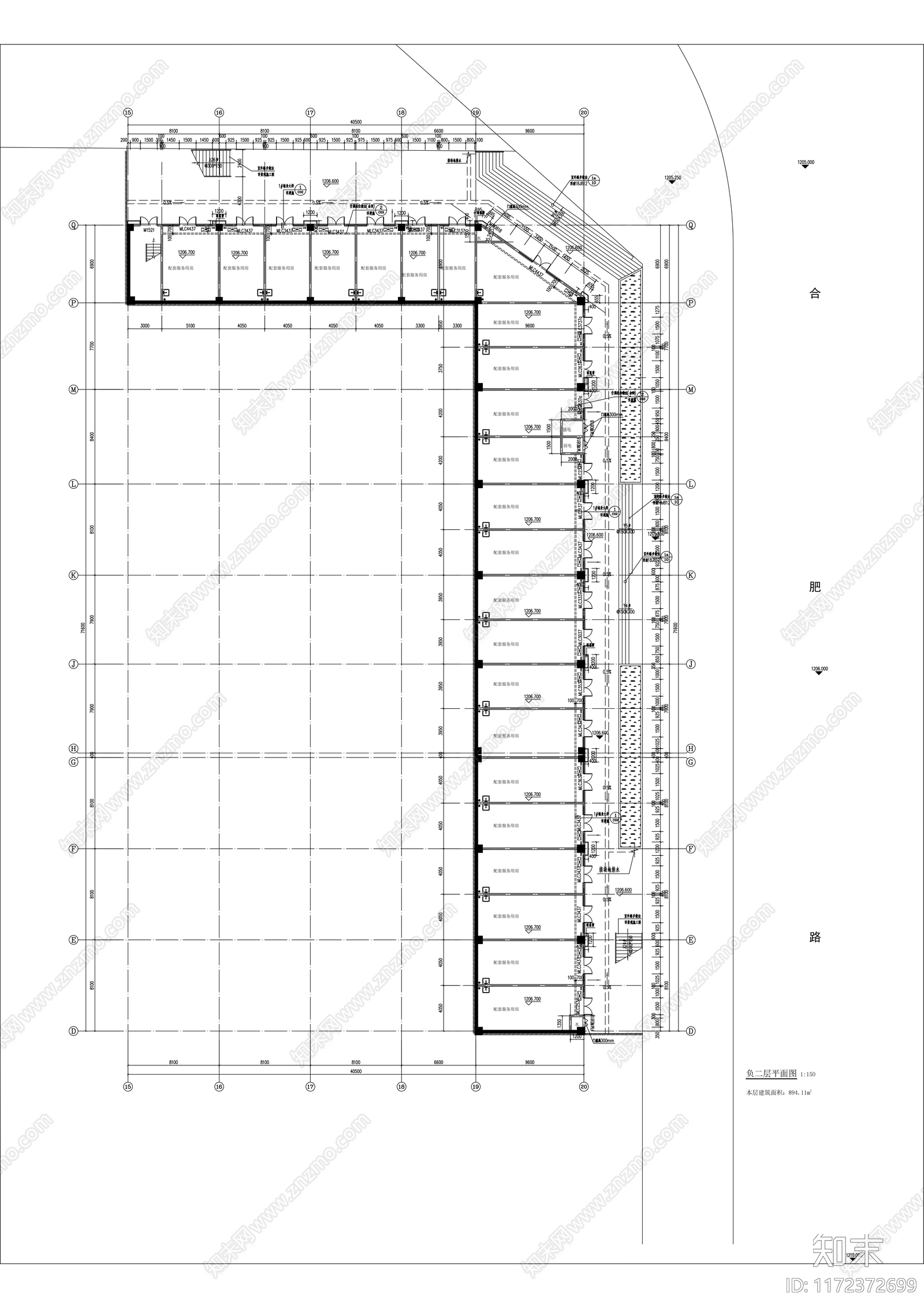 现代商业街cad施工图下载【ID:1172372699】