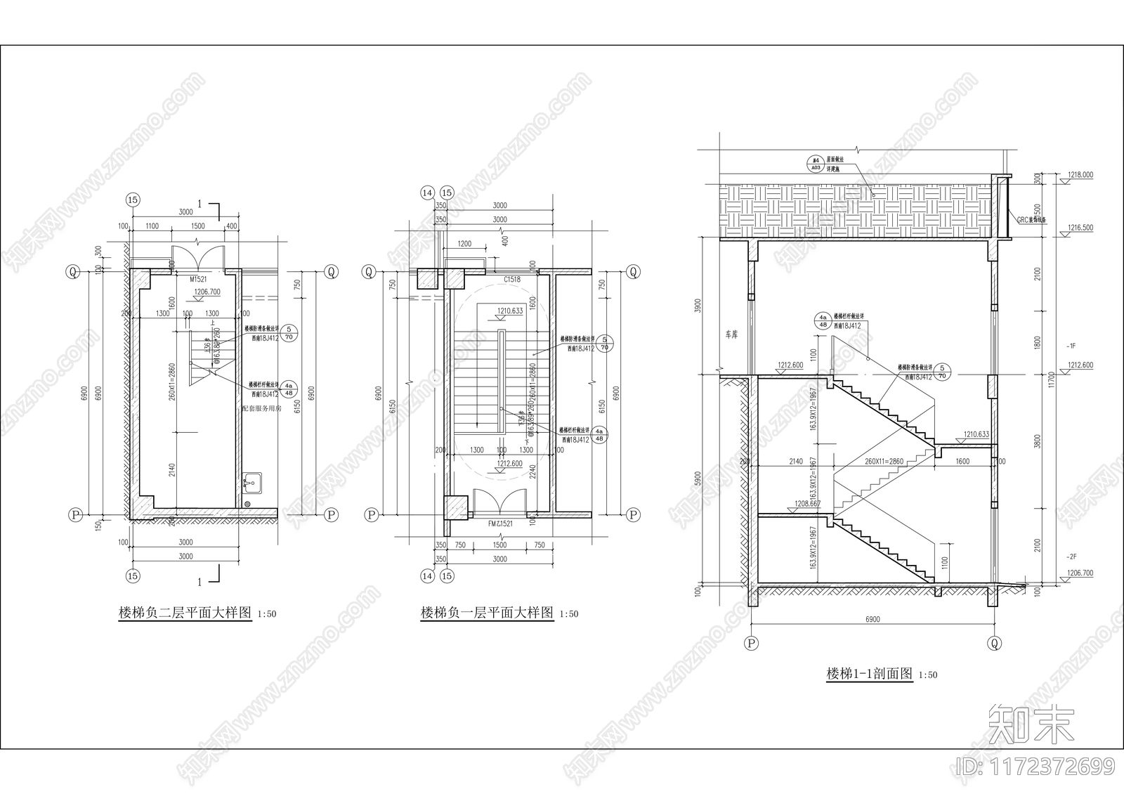 现代商业街cad施工图下载【ID:1172372699】