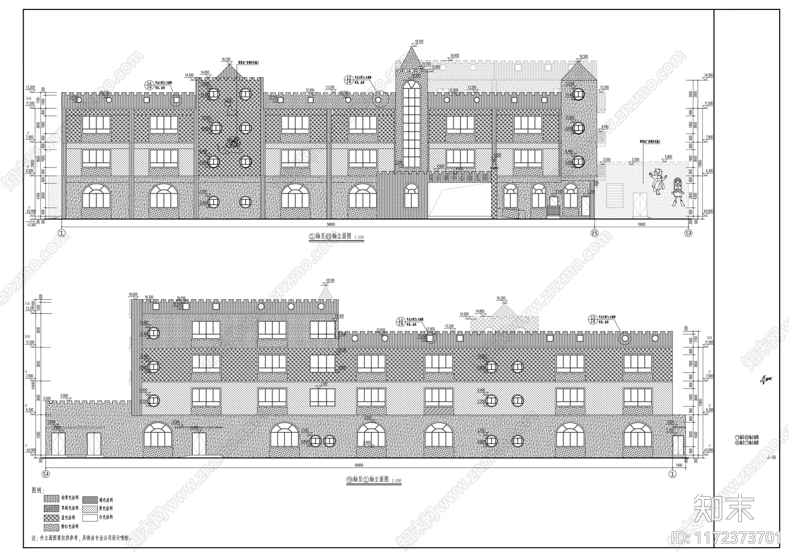 现代学校建筑cad施工图下载【ID:1172373701】