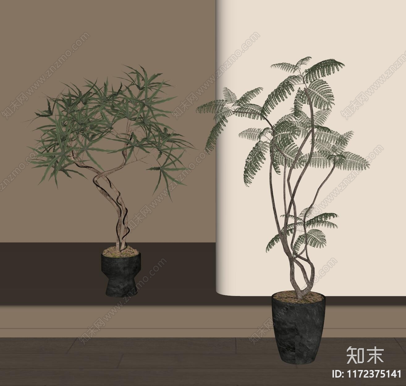 盆栽SU模型下载【ID:1172375141】