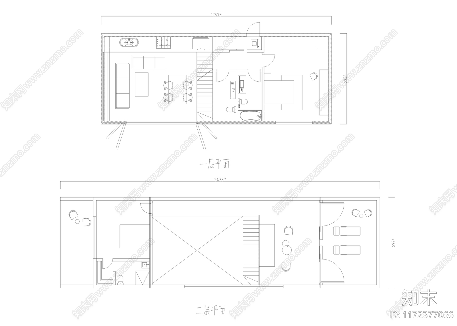 现代集装箱cad施工图下载【ID:1172377066】