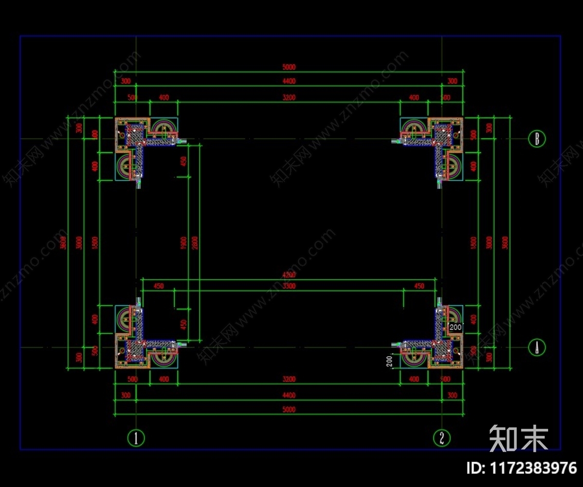 欧式其他居住建筑cad施工图下载【ID:1172383976】