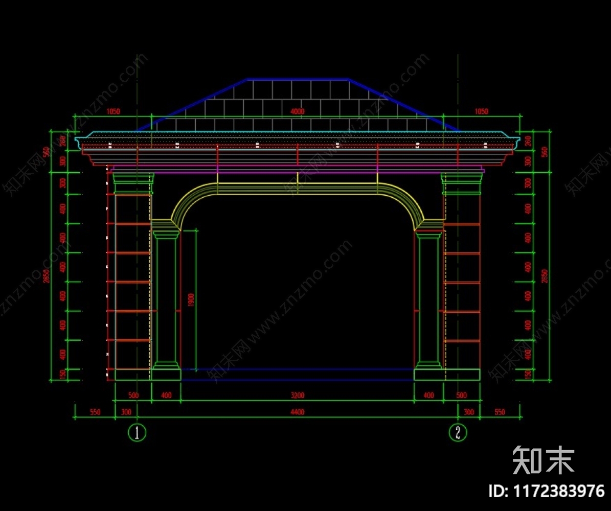 欧式其他居住建筑cad施工图下载【ID:1172383976】