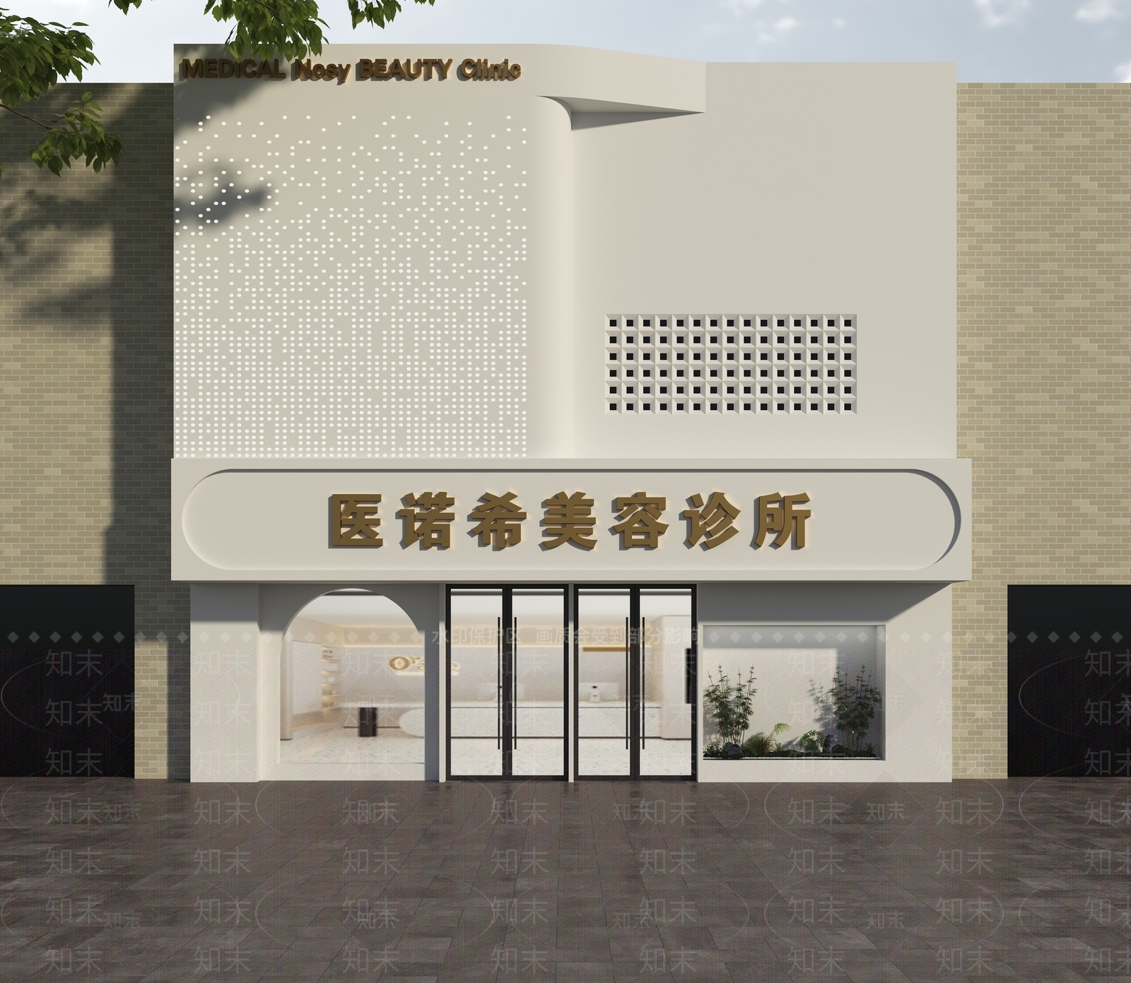 现代门头3D模型下载【ID:1172384711】