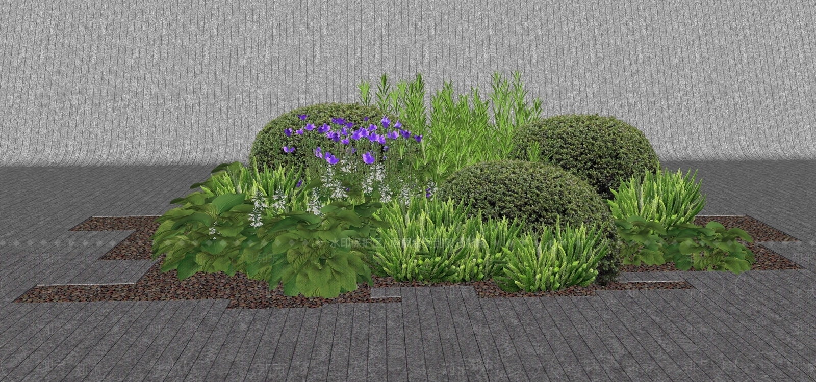 植物组合SU模型下载【ID:1172394215】