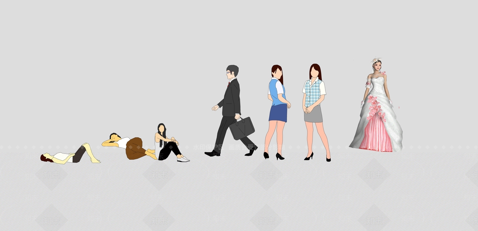 多人SU模型下载【ID:1172403627】