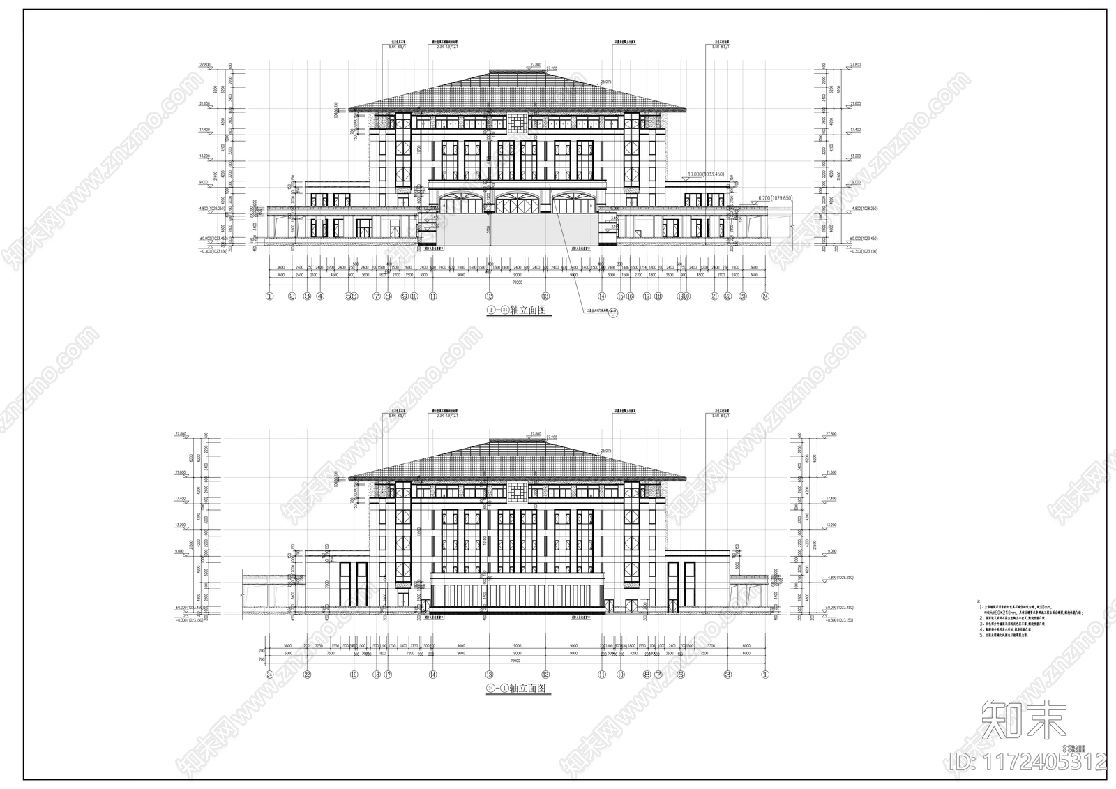 现代学校建筑cad施工图下载【ID:1172405312】