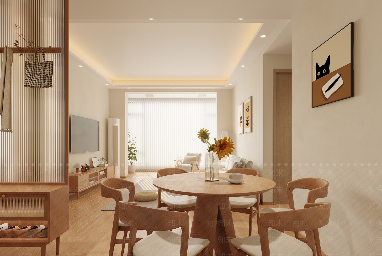 日式玄关3D模型下载【ID:1214762664】