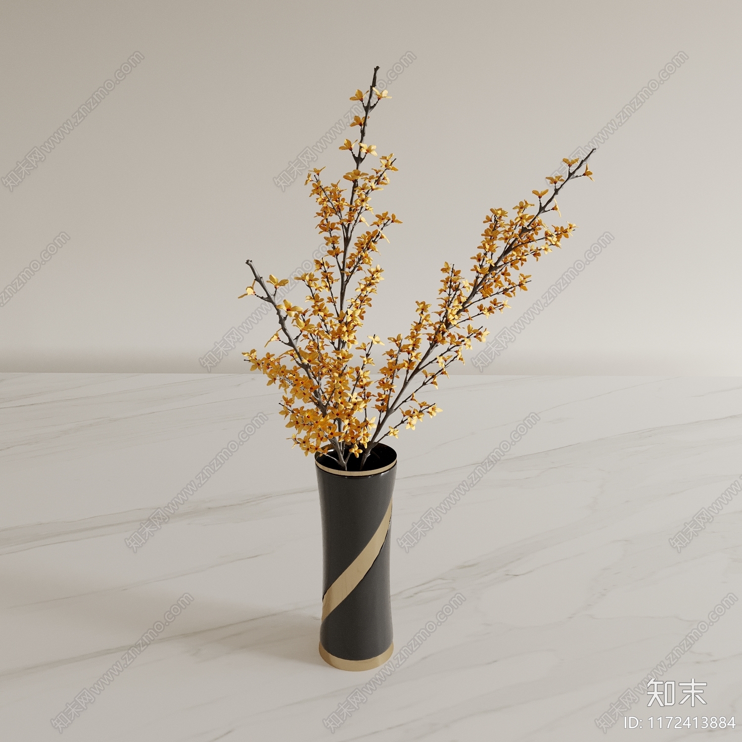 现代简约花瓶3D模型下载【ID:1172413884】