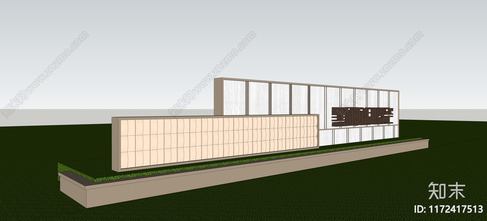 现代简约景墙SU模型下载【ID:1172417513】