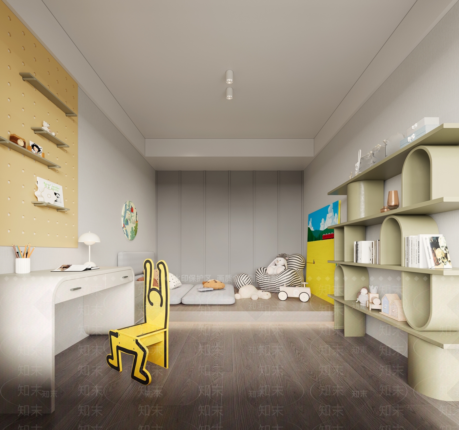 现代儿童娱乐室3D模型下载【ID:1172417960】