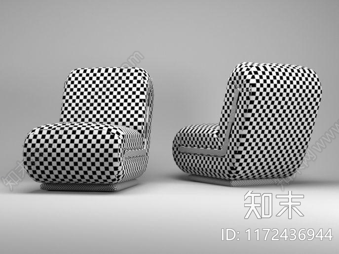 沙发凳3D模型下载【ID:1172436944】