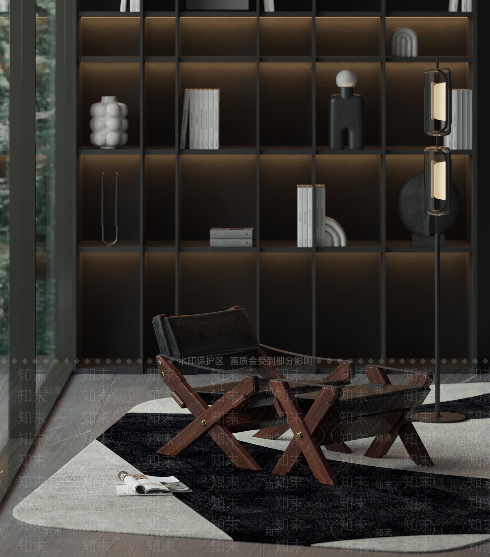 现代躺椅3D模型下载【ID:1172447818】