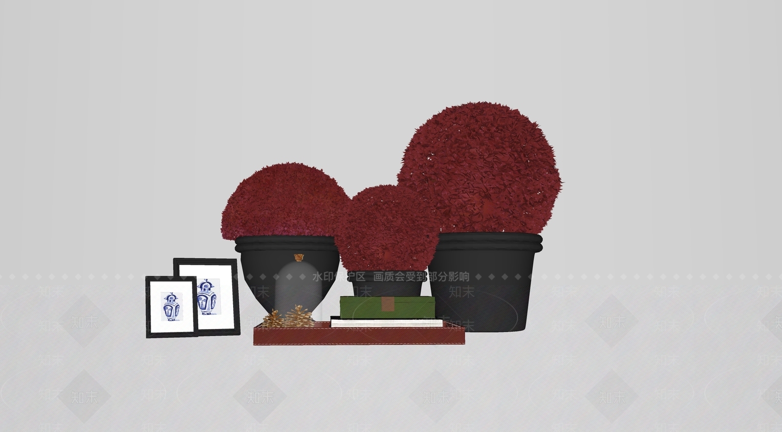 植物组合SU模型下载【ID:1172459206】