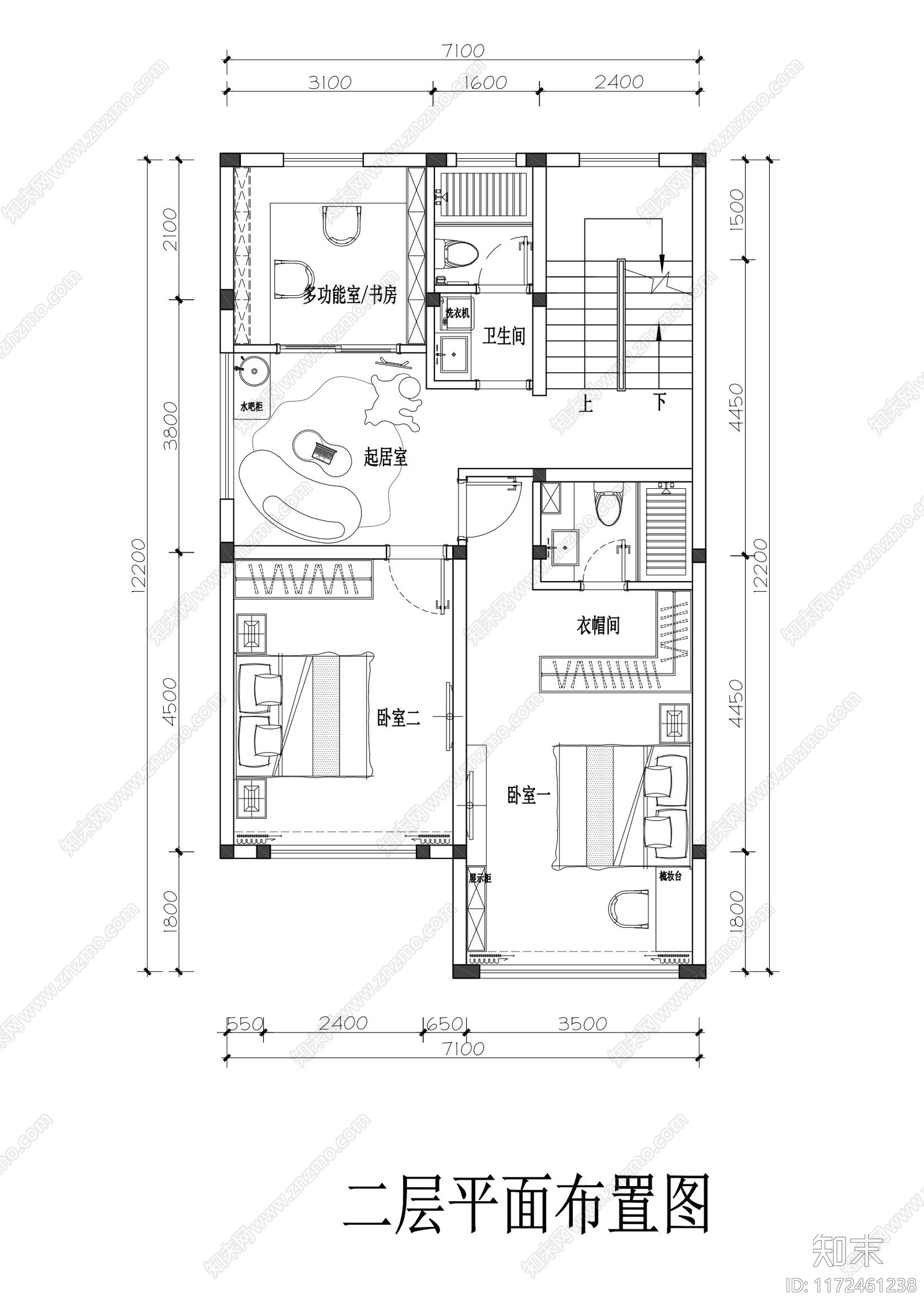 工装平面图cad施工图下载【ID:1172461238】