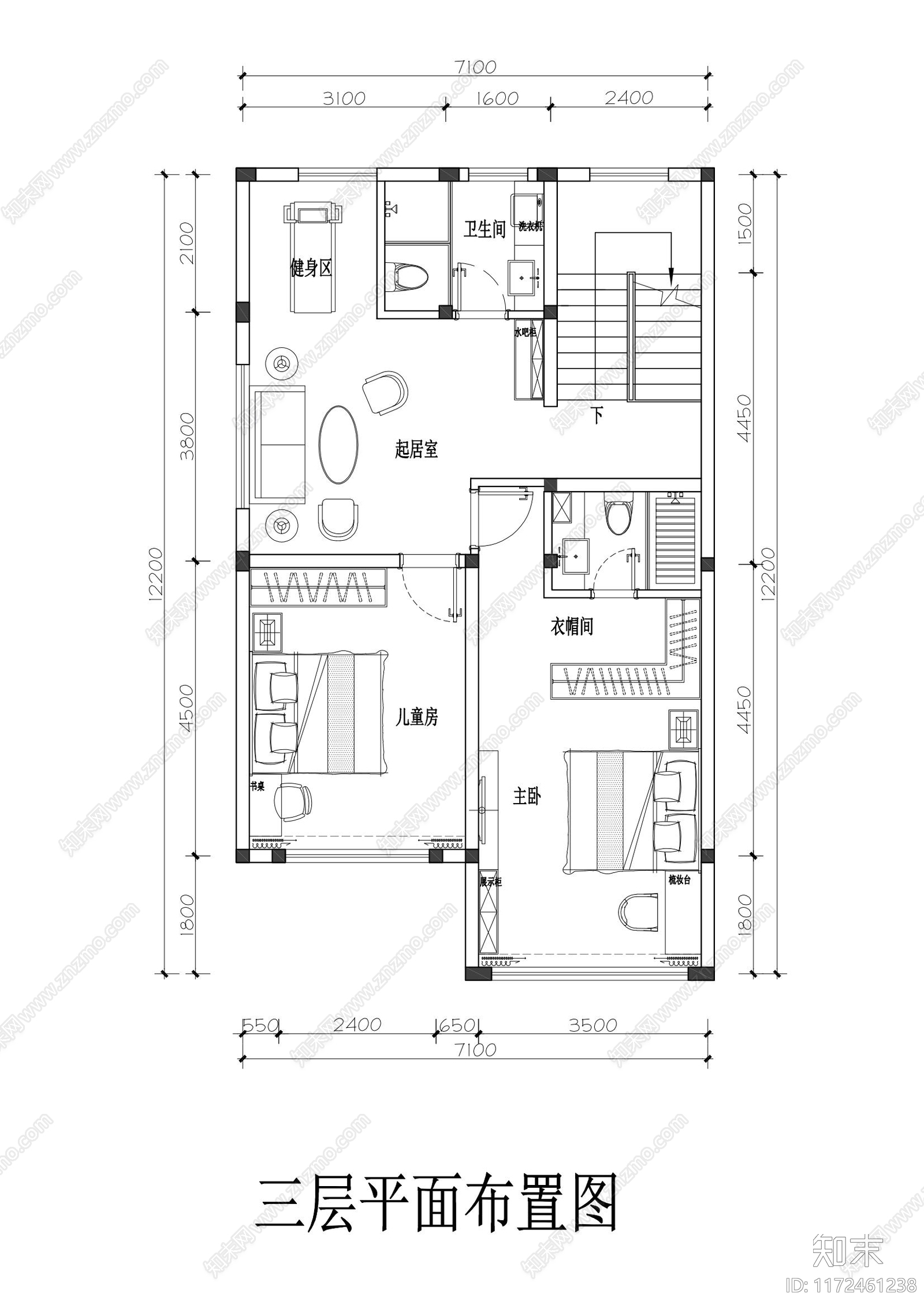 工装平面图cad施工图下载【ID:1172461238】