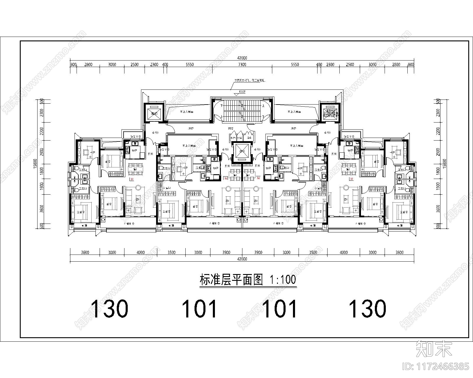 住宅楼建筑CAD图纸