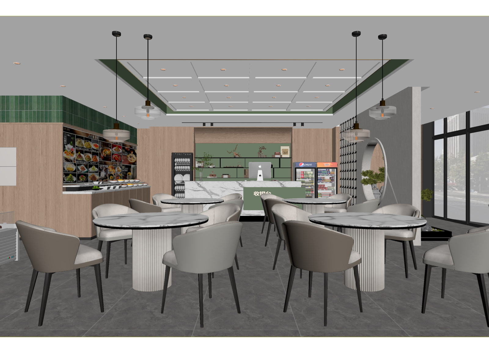 现代快餐店3D模型下载【ID:1215082417】