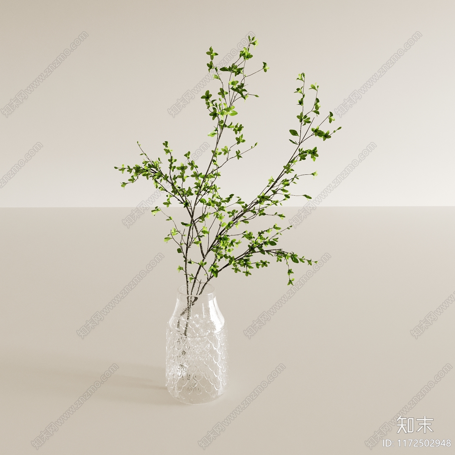 现代侘寂花瓶3D模型下载【ID:1172502948】