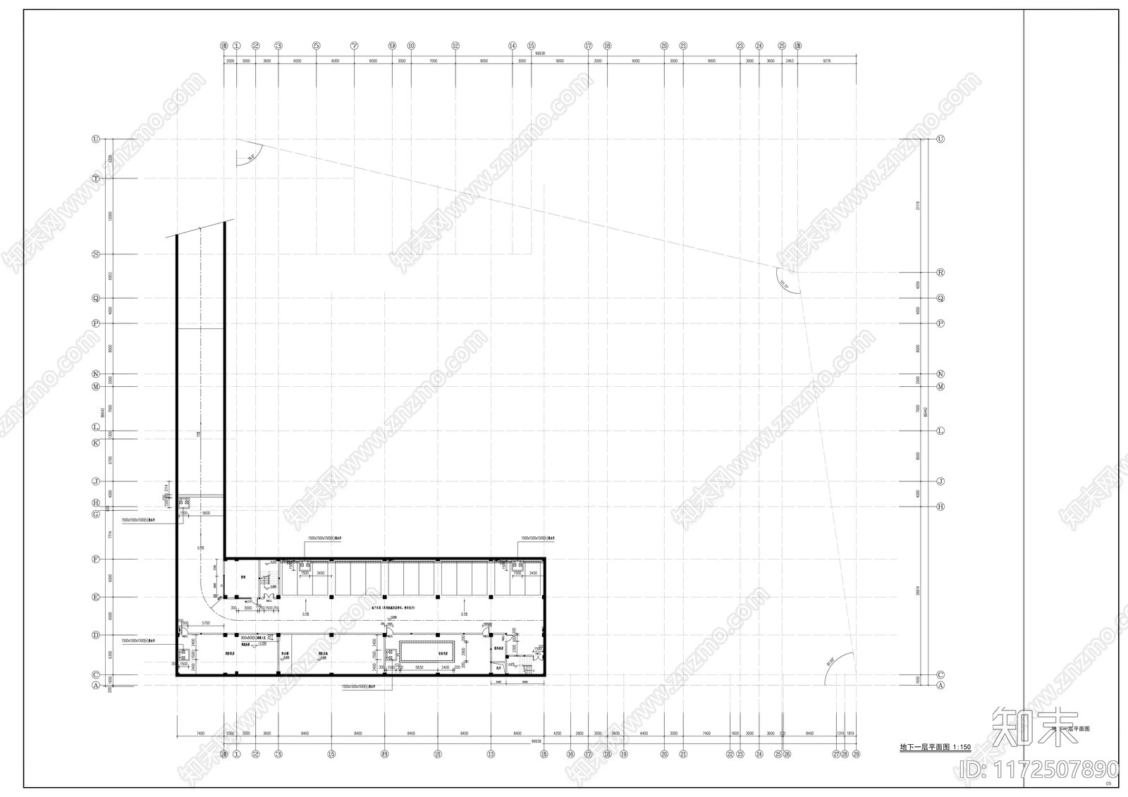 现代幼儿园建筑cad施工图下载【ID:1172507890】
