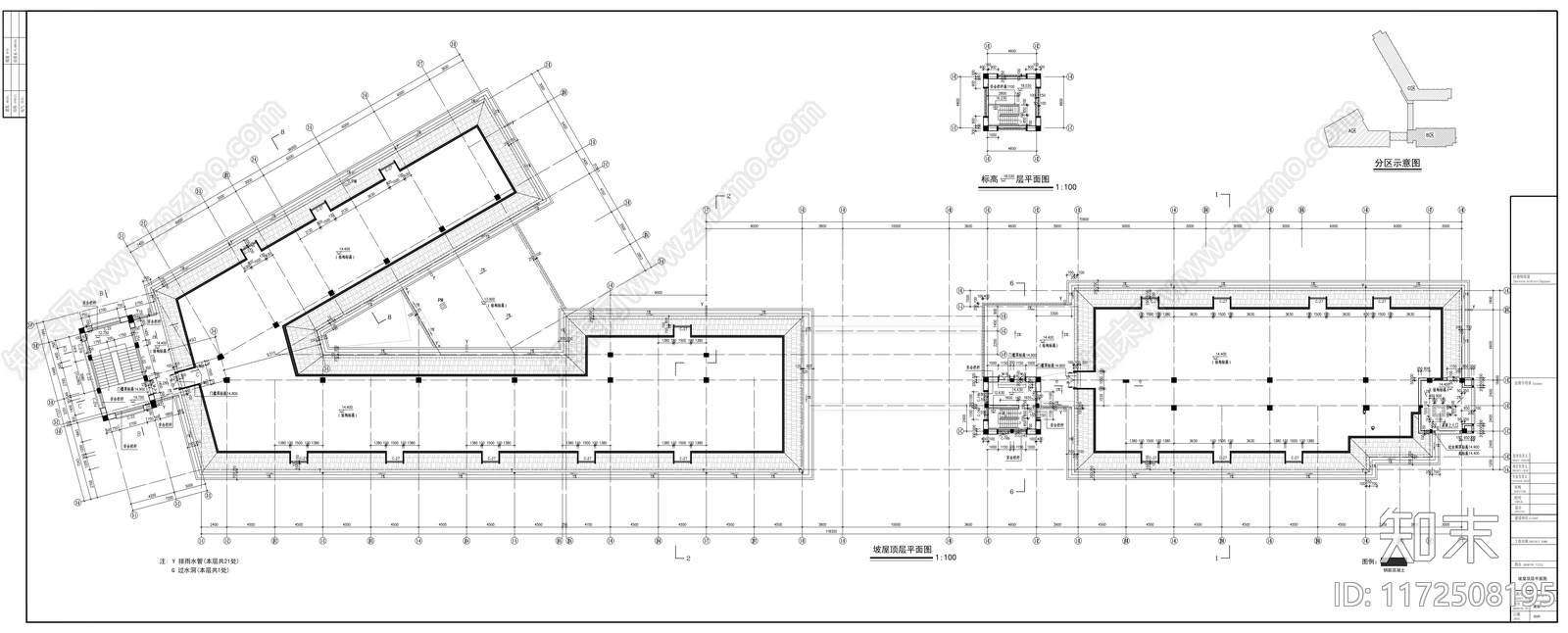 欧式学校建筑施工图下载【ID:1172508195】