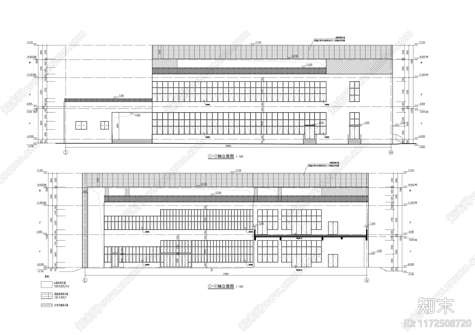 现代学校建筑cad施工图下载【ID:1172508720】