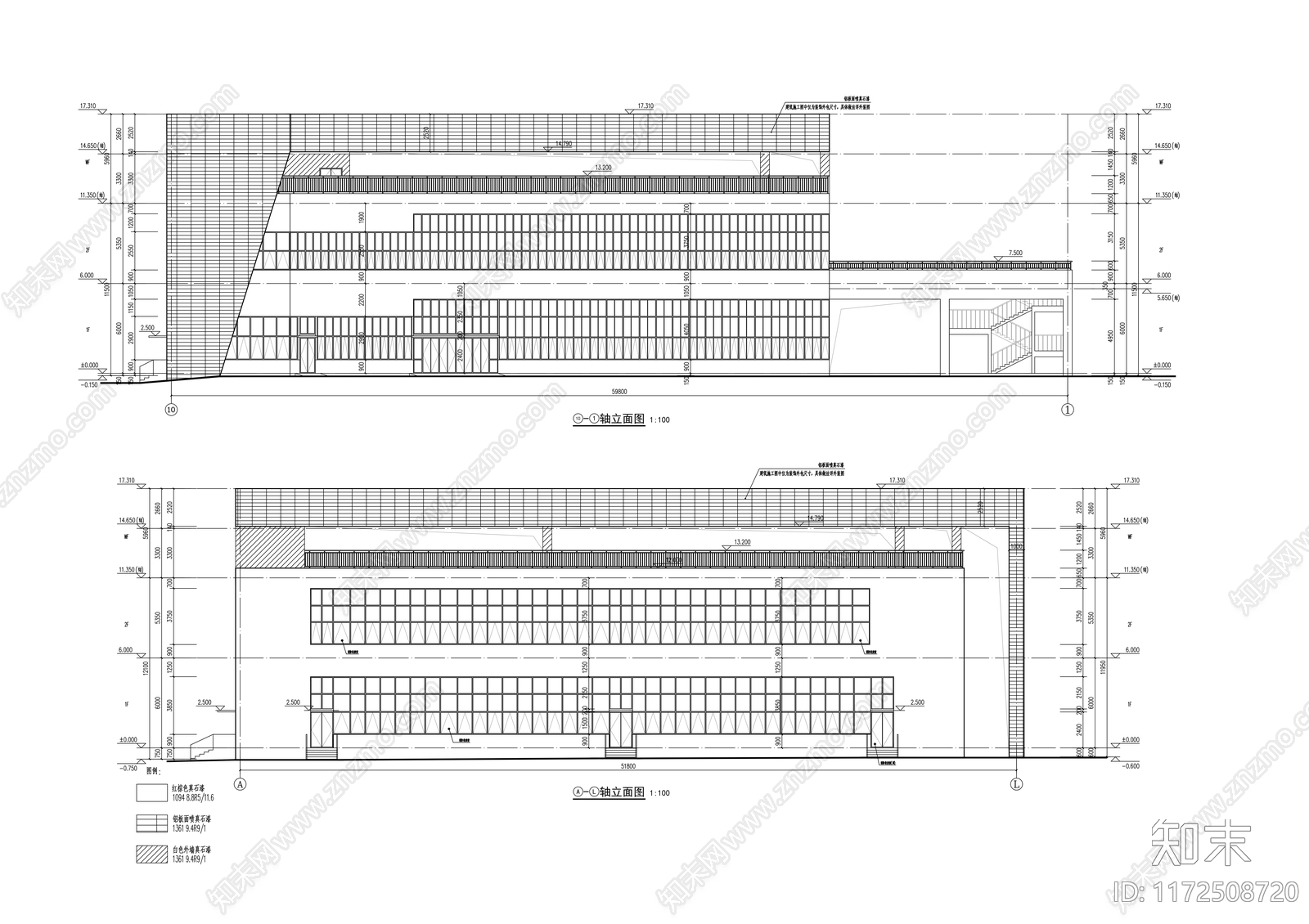 现代学校建筑cad施工图下载【ID:1172508720】
