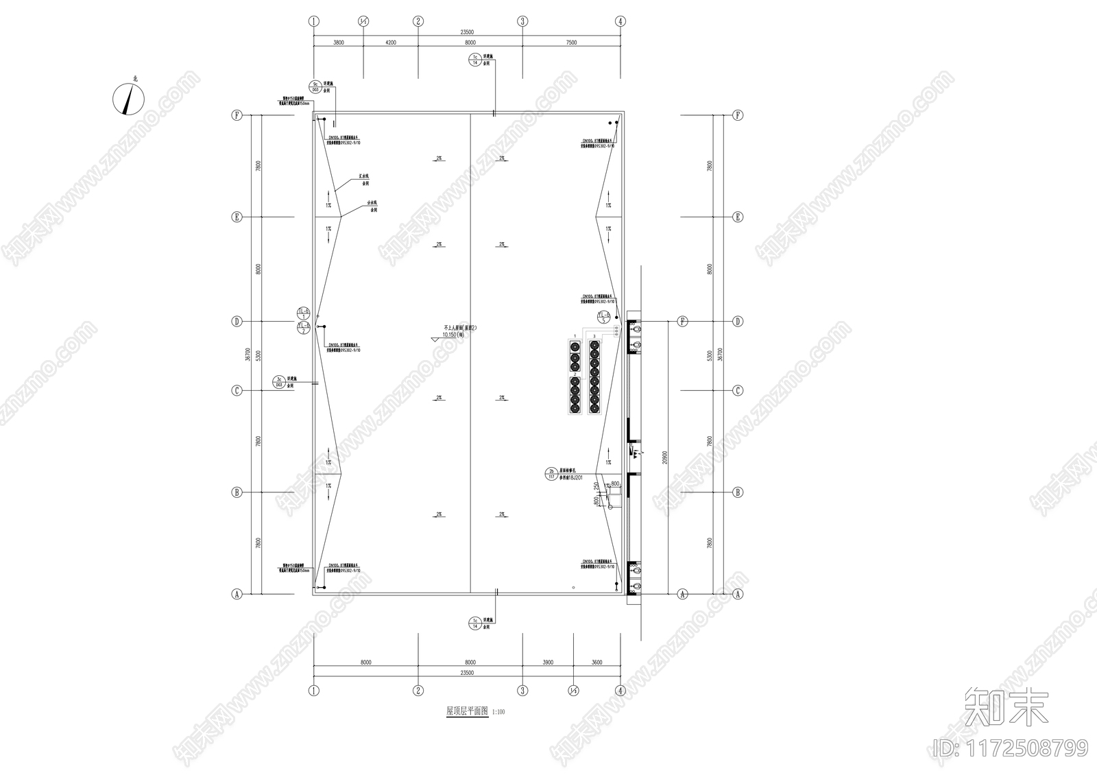 现代学校建筑cad施工图下载【ID:1172508799】