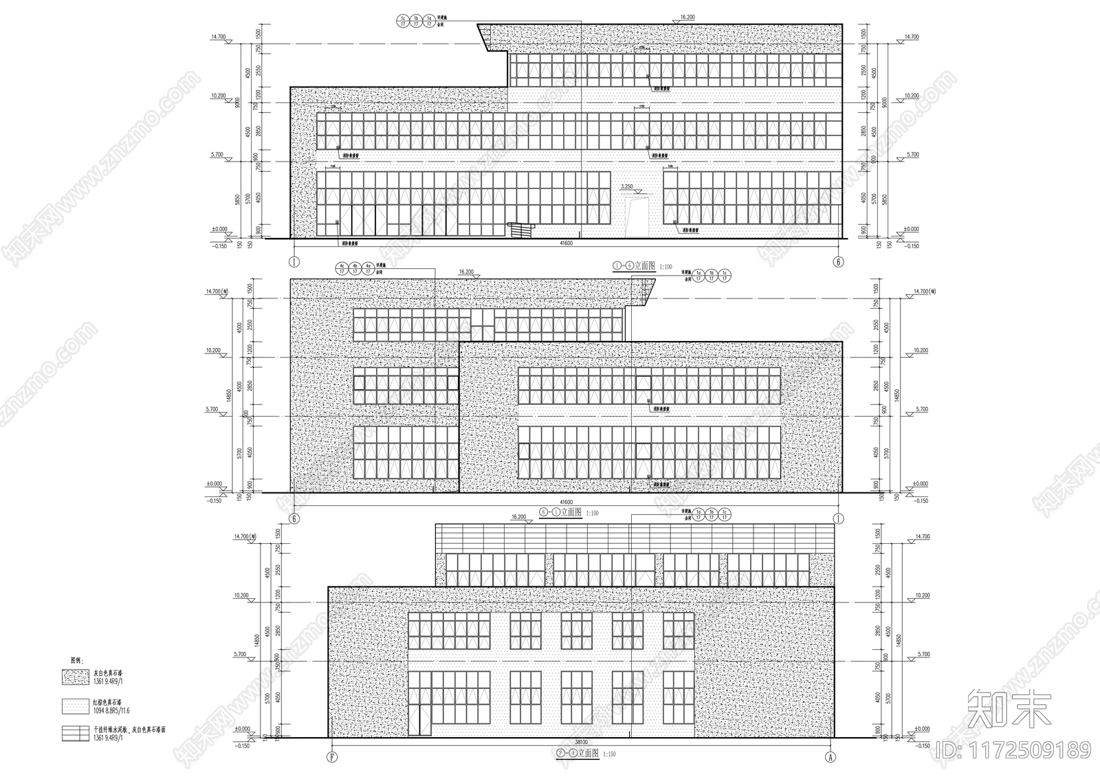 现代学校建筑cad施工图下载【ID:1172509189】