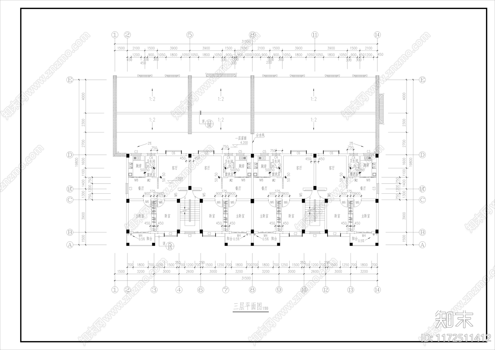 中式古建cad施工图下载【ID:1172511412】