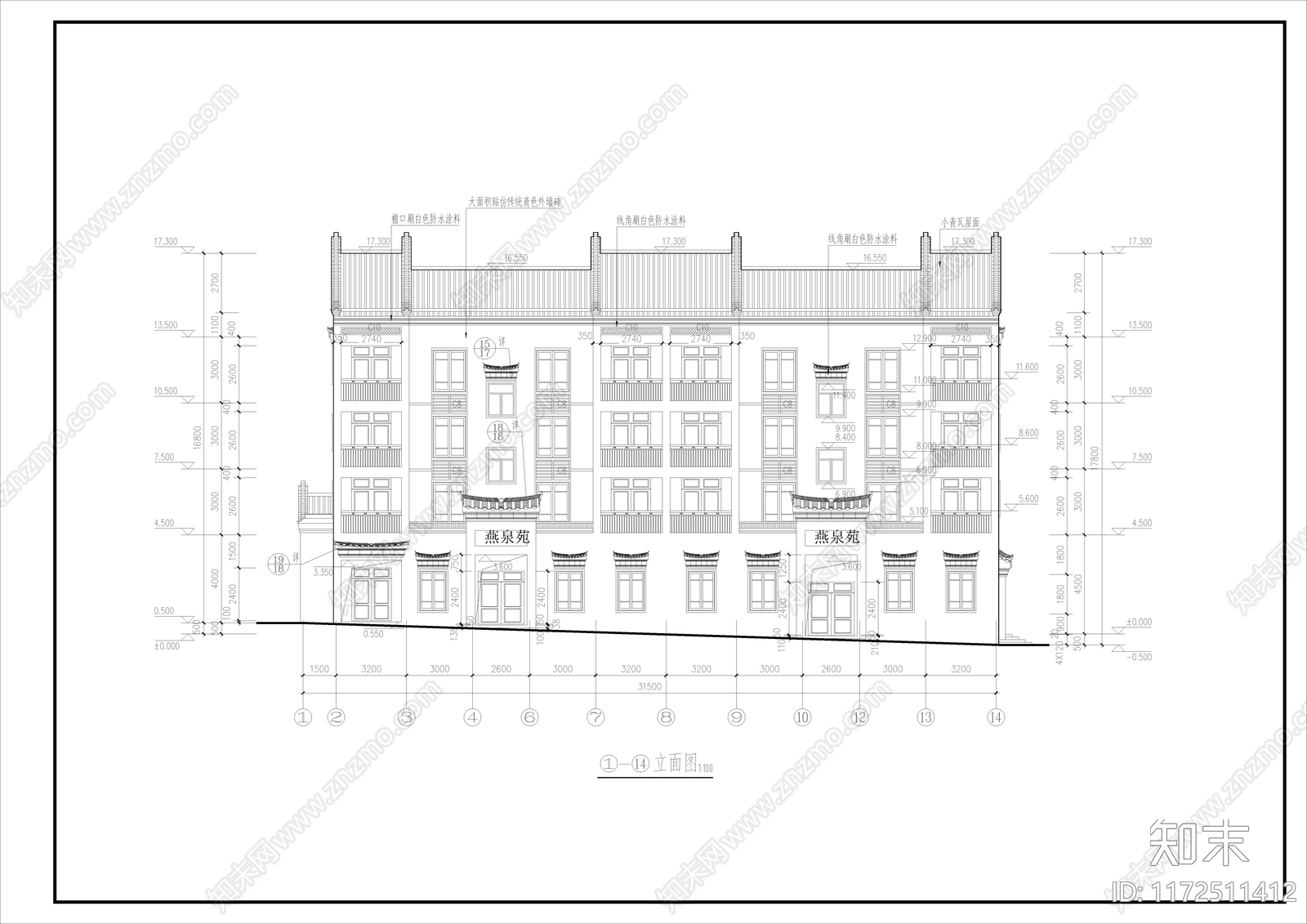 中式古建cad施工图下载【ID:1172511412】