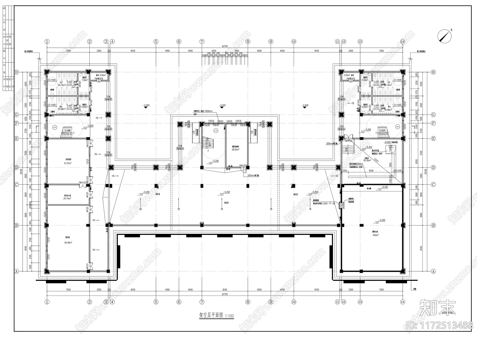 现代学校建筑cad施工图下载【ID:1172513488】