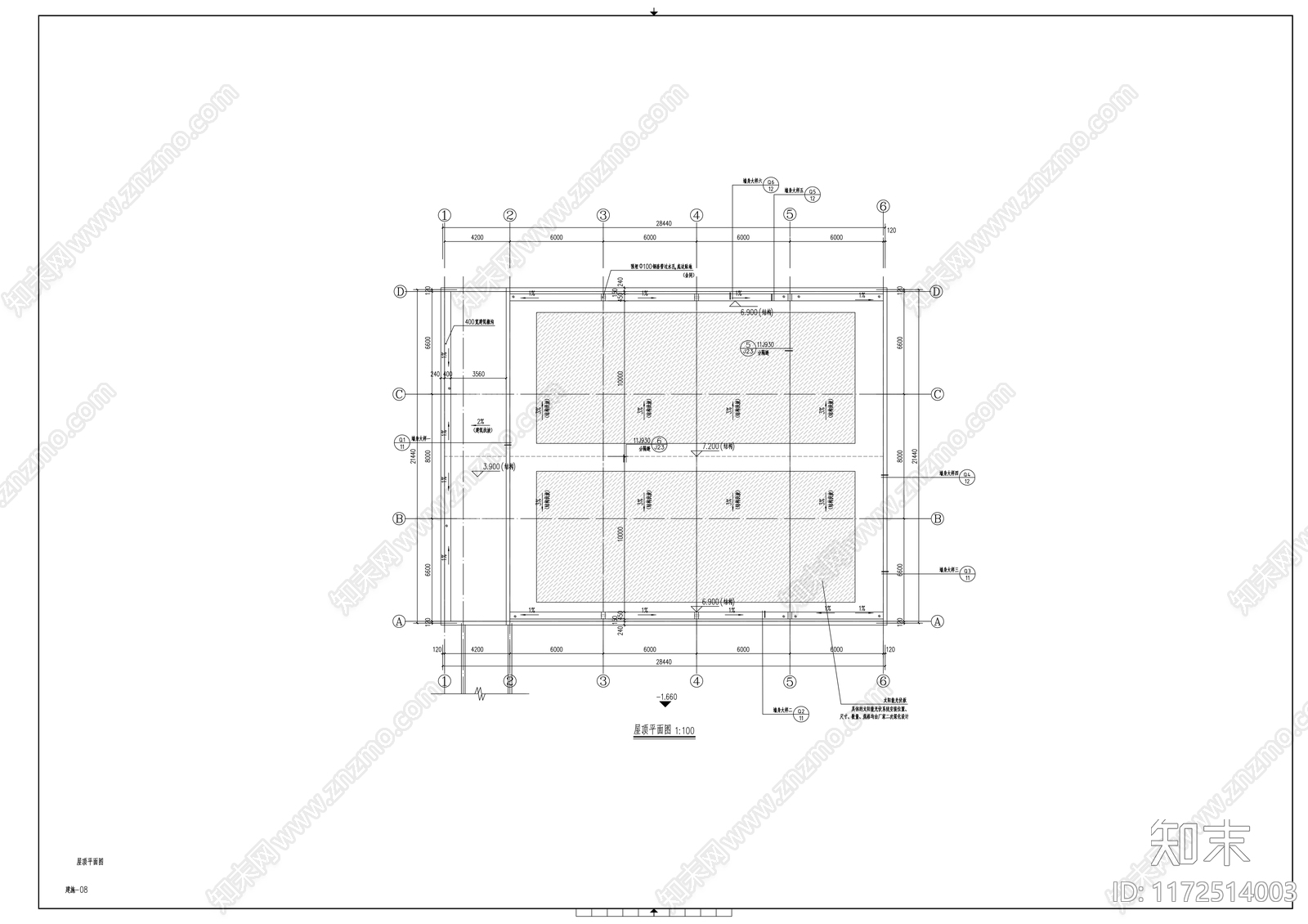现代学校建筑cad施工图下载【ID:1172514003】