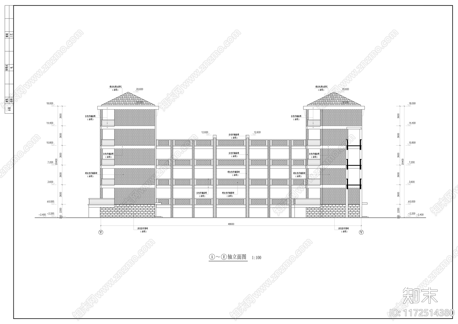 现代学校建筑cad施工图下载【ID:1172514380】